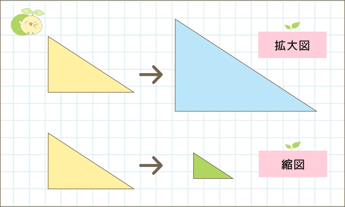 拡大図と縮図-小学生の無料算数プリント「ふたば問題集」