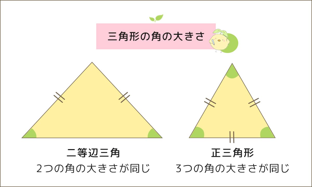 二等辺三角形と正三角形-小学生の無料算数プリント「ふたば問題集」